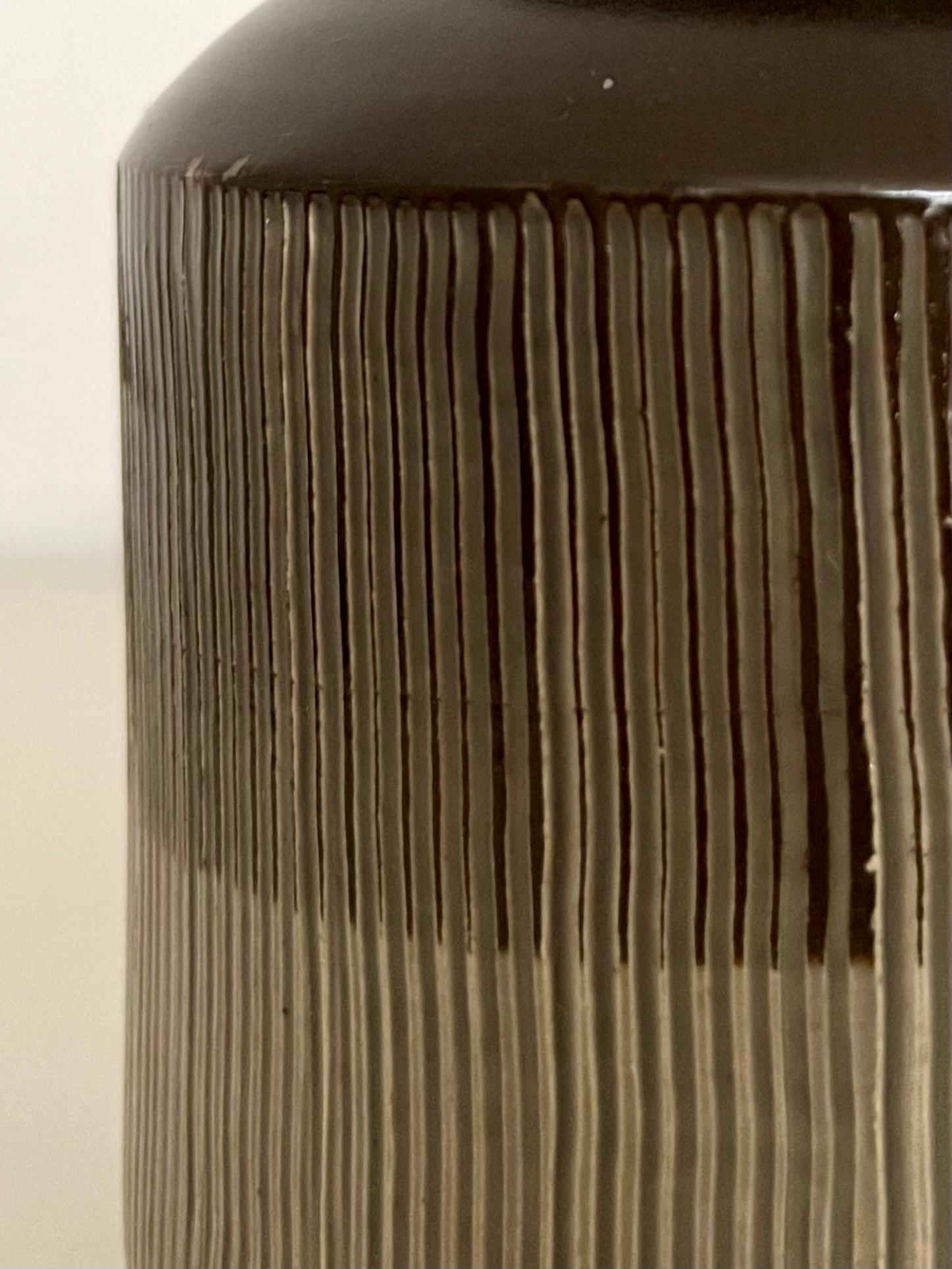 XX secolo Vaso in ceramica svedese di metà secolo di Bo Fajans, anni '50 in vendita