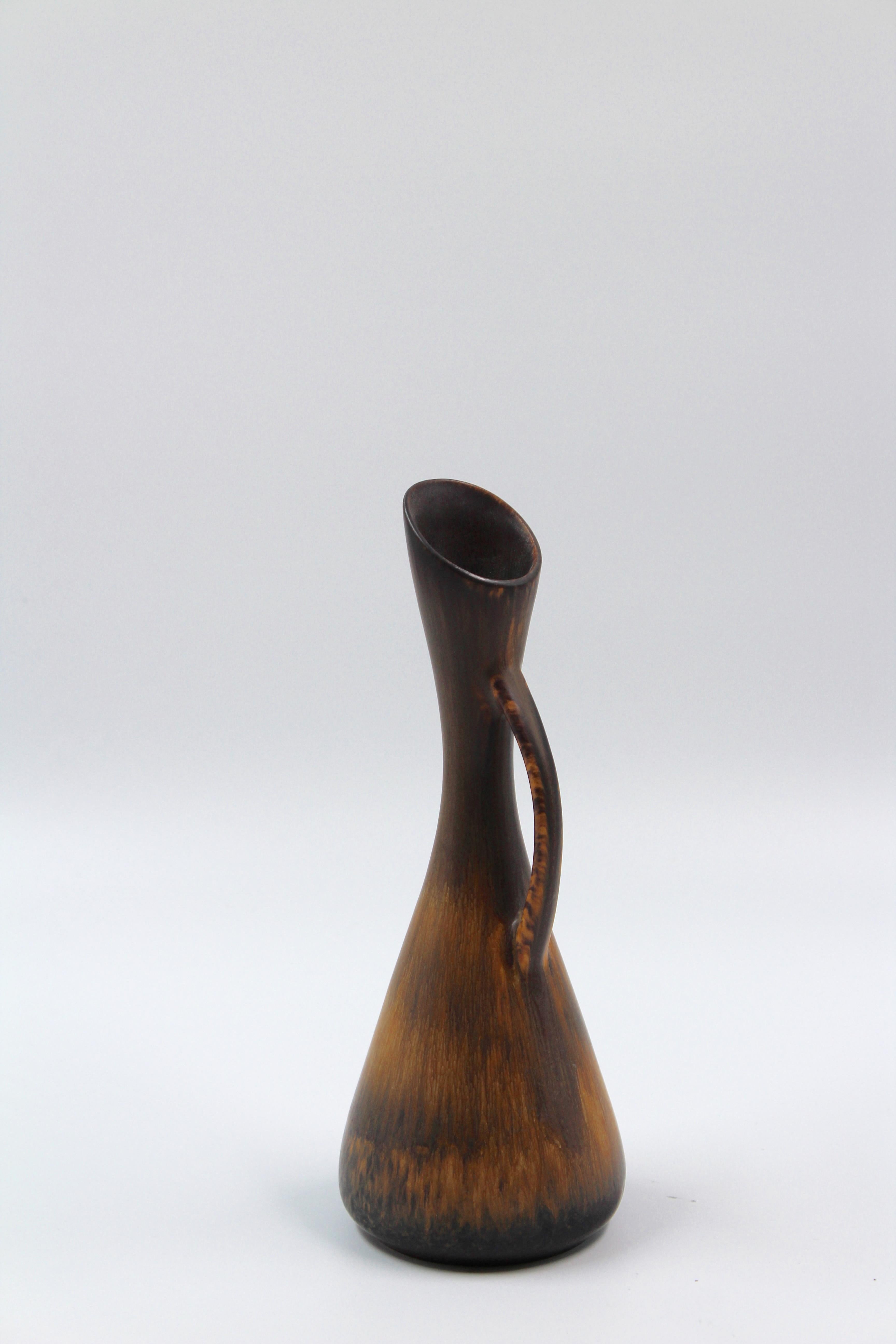 Midcentury Swedish Ceramic Vase by Gunnar Nylund, 1950s For Sale 1