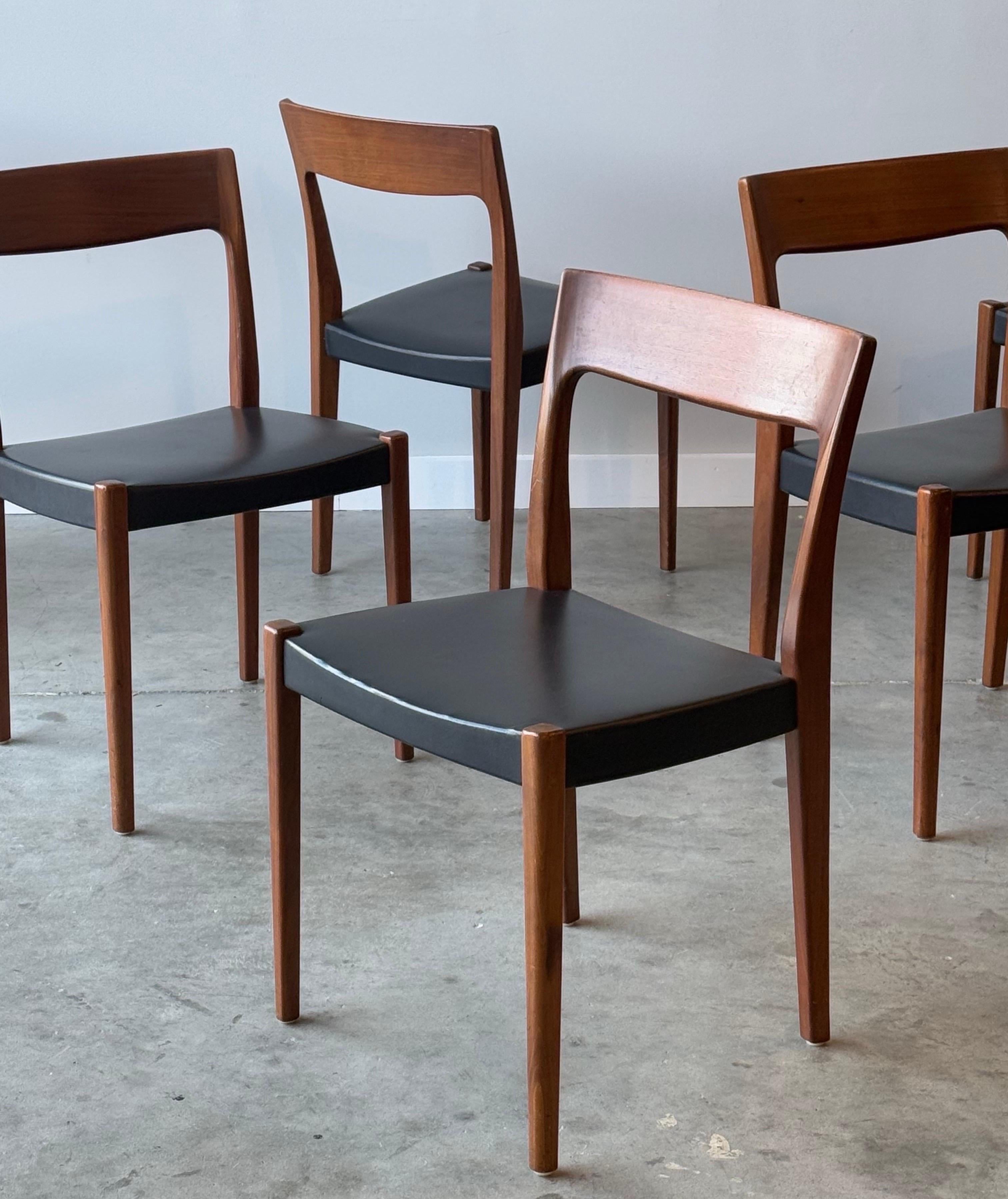 Mid-Century Modern Mid-Century Swedish Dining Chairs by Svegards Markaryd - Set of Six
