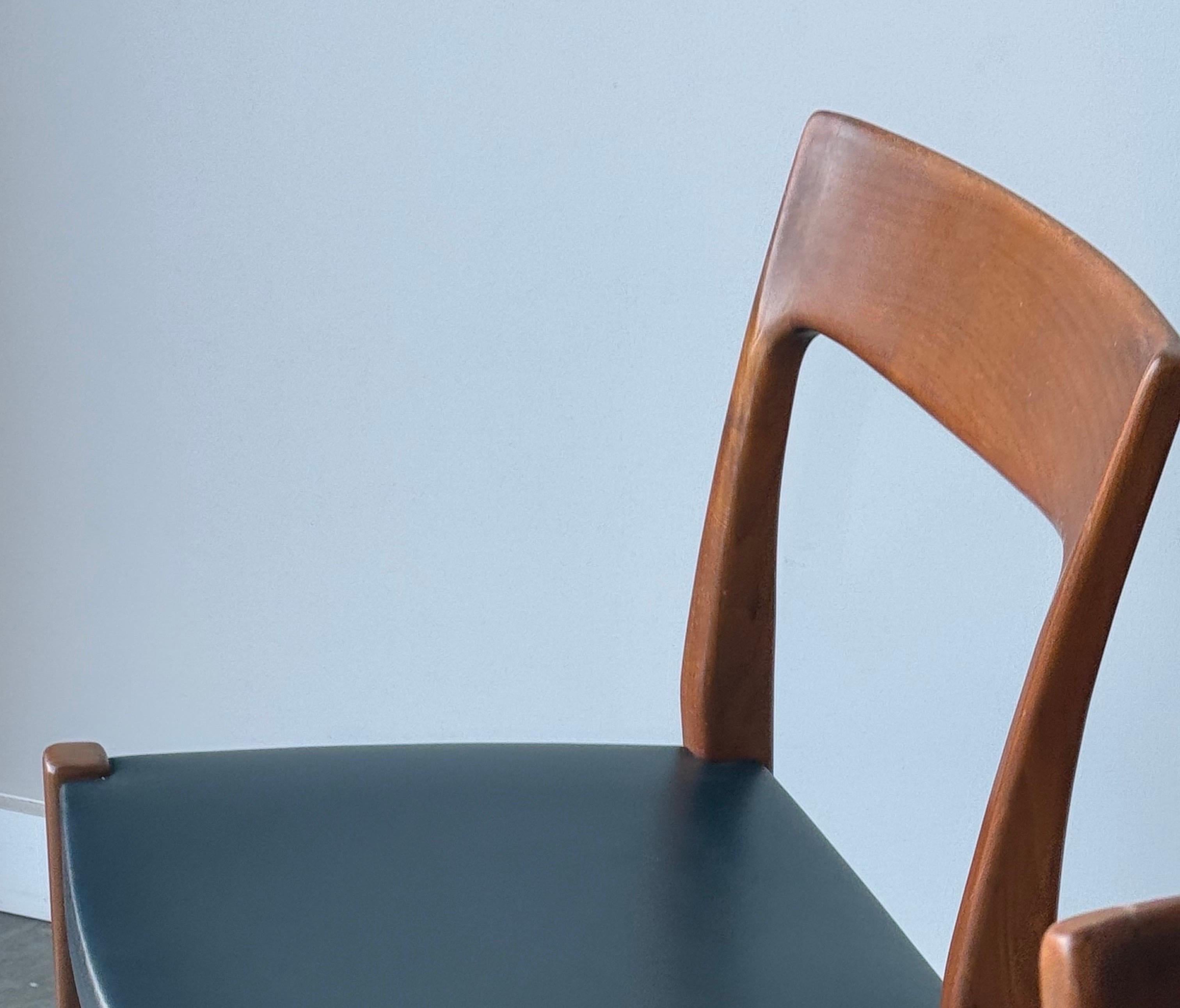 Upholstery Mid-Century Swedish Dining Chairs by Svegards Markaryd - Set of Six