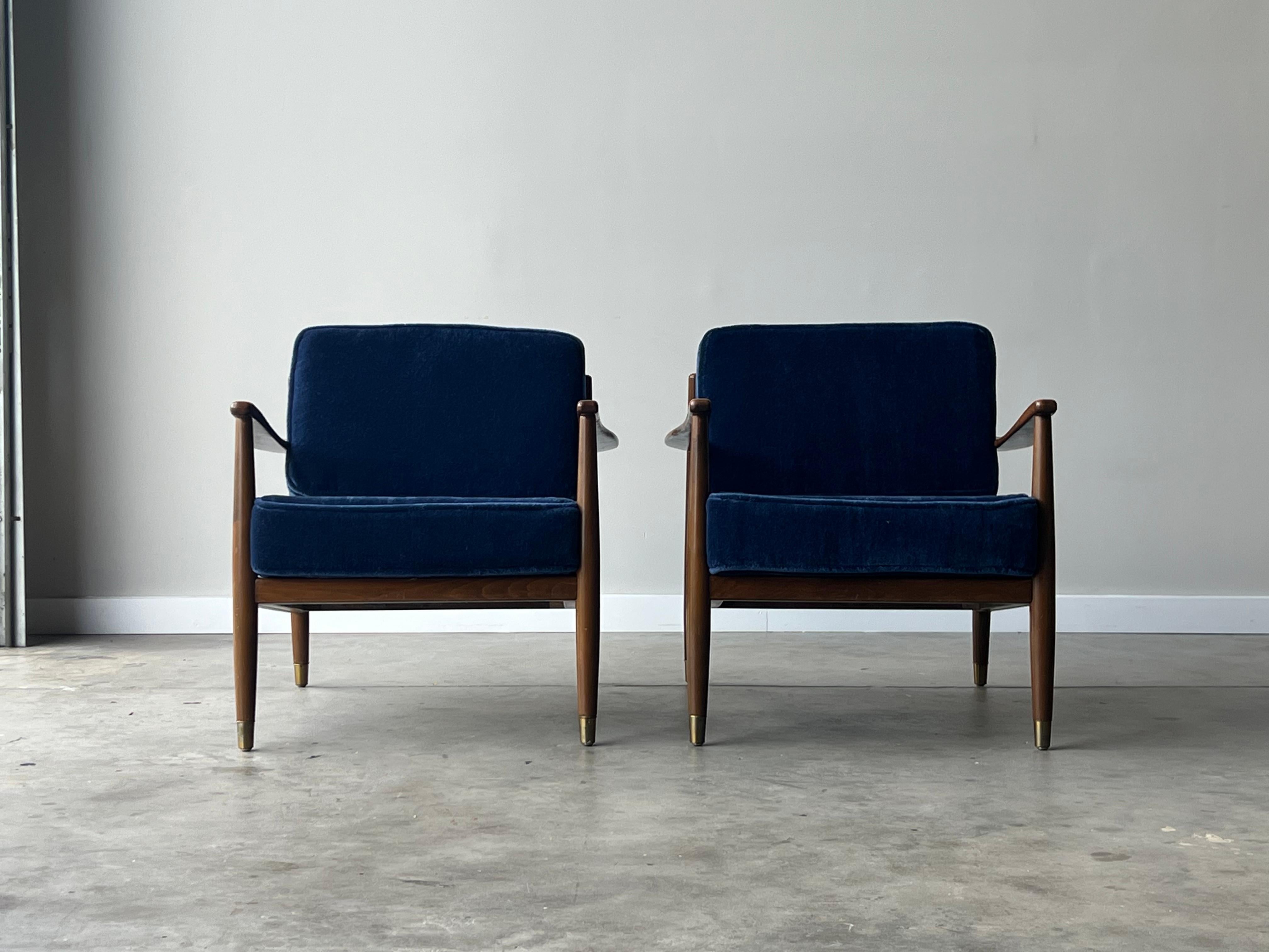 Mid-Century Swedish Dux Lounges by Folke Ohlsson - A Pair 5