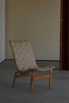 Mid Century Swedish Easy Chair by Bruno Mathsson, Model "Eva" for Karl M, 1960s