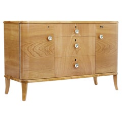 Mid Century Swedish Elm Chest of Drawers