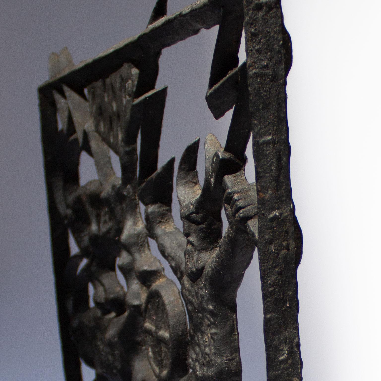 Iron Midcentury Swedish Fireplace Screen by Olle Hermansson for Husqvarna