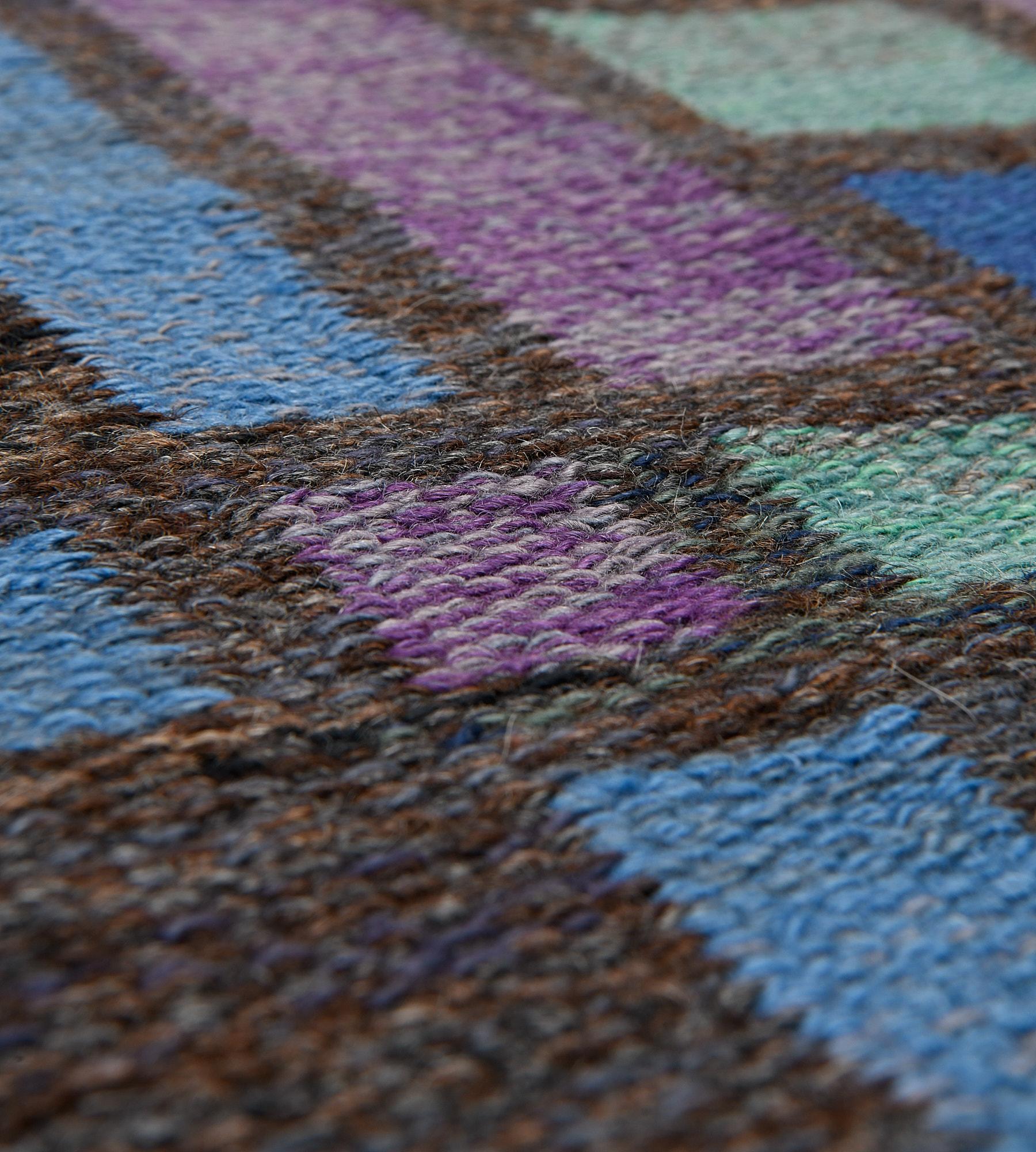 Hand-Knotted Mid-century Swedish Flatweave Rug Signed by Judith Johansson For Sale