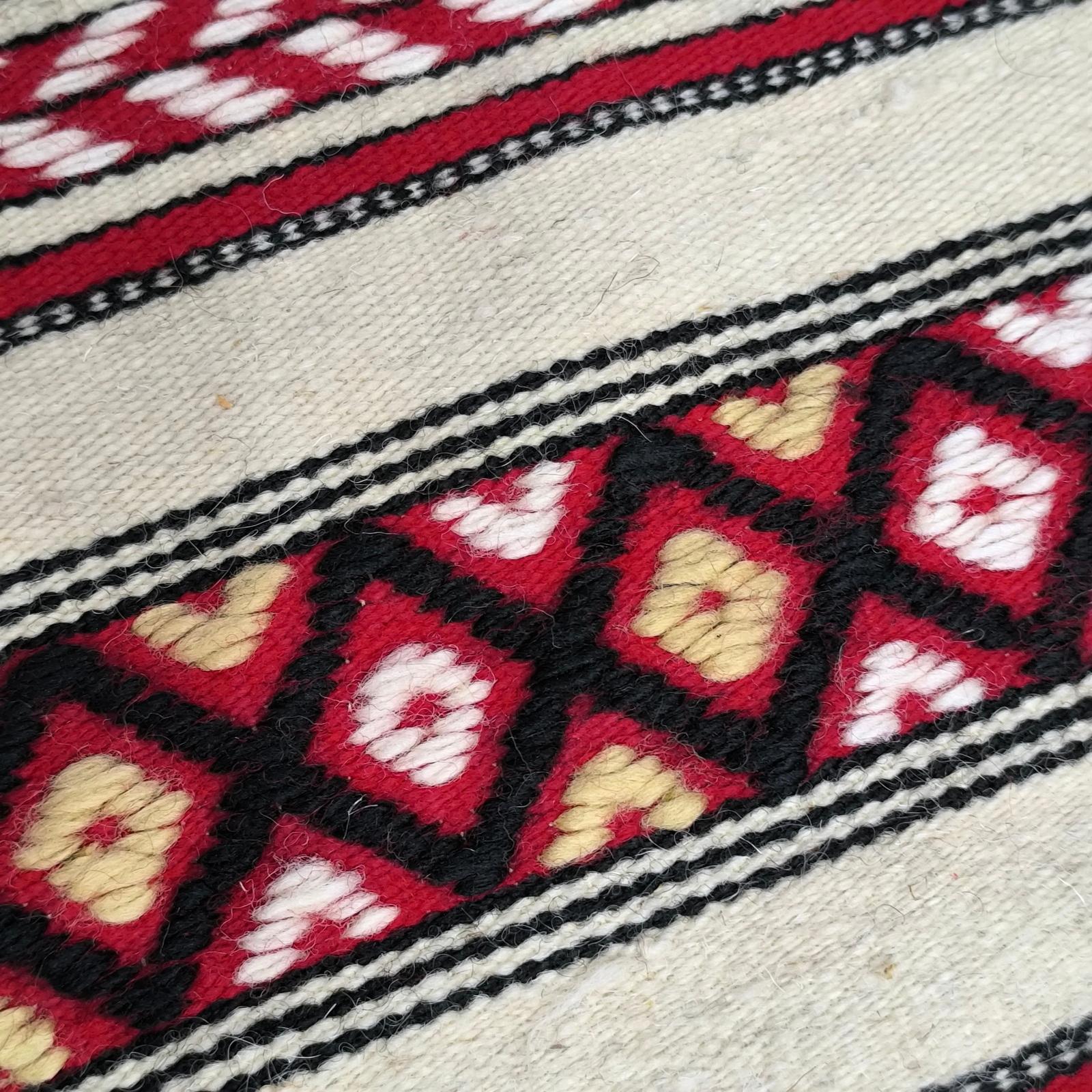 Runner da tavola o decorazione da parete in stile folk svedese della metà del secolo, tessuto a mano in vendita 2