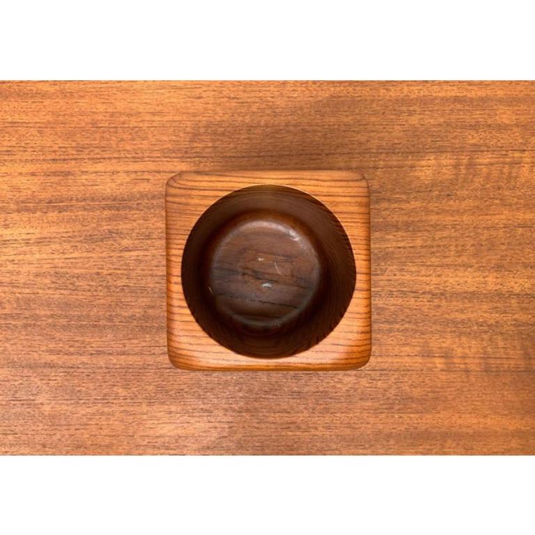Svedese Ciotola a forma di scatola in teak Tabacco Tobak svedese di metà secolo di SOWE Svestad, anni '60 in vendita