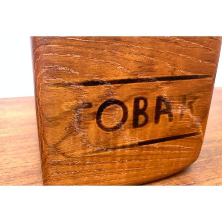 XX secolo Ciotola a forma di scatola in teak Tabacco Tobak svedese di metà secolo di SOWE Svestad, anni '60 in vendita