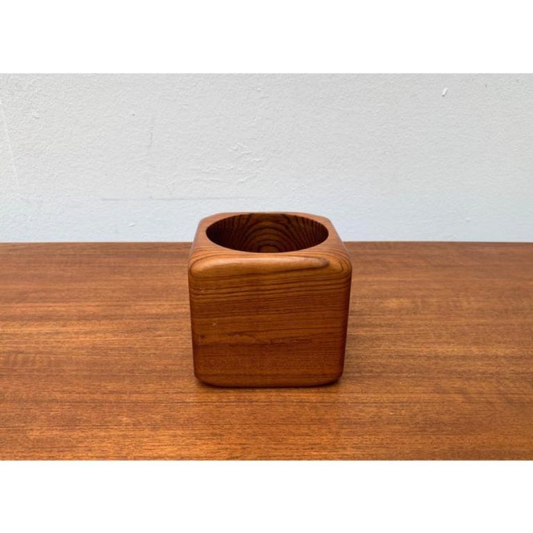 Teak Ciotola a forma di scatola in teak Tabacco Tobak svedese di metà secolo di SOWE Svestad, anni '60 in vendita