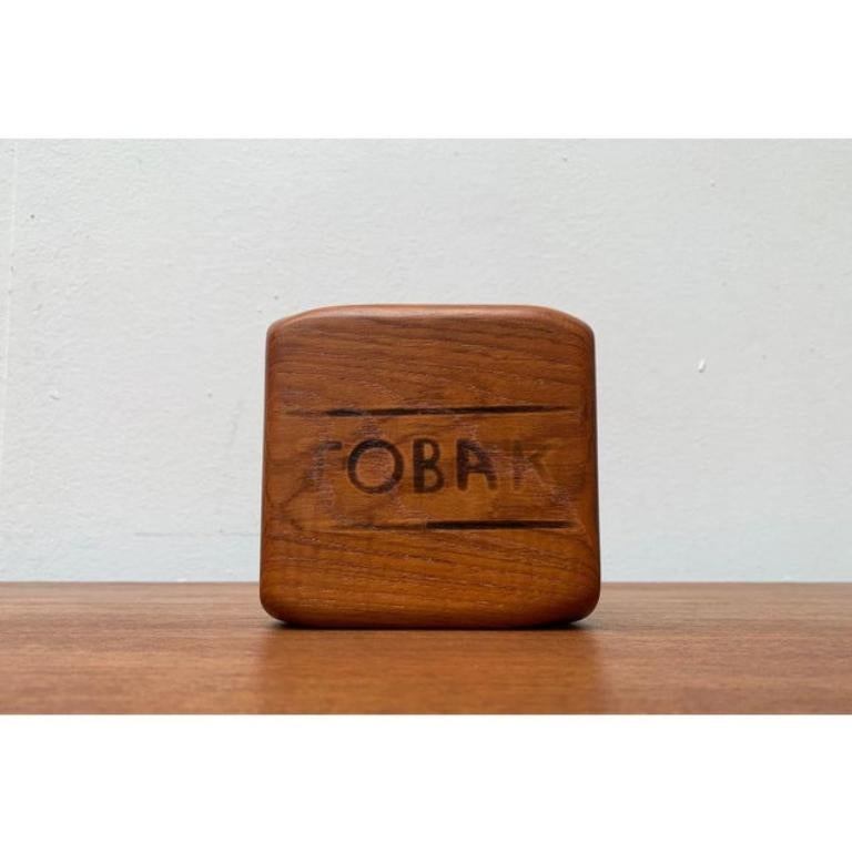 Ciotola a forma di scatola in teak Tabacco Tobak svedese di metà secolo di SOWE Svestad, anni '60 in vendita 1
