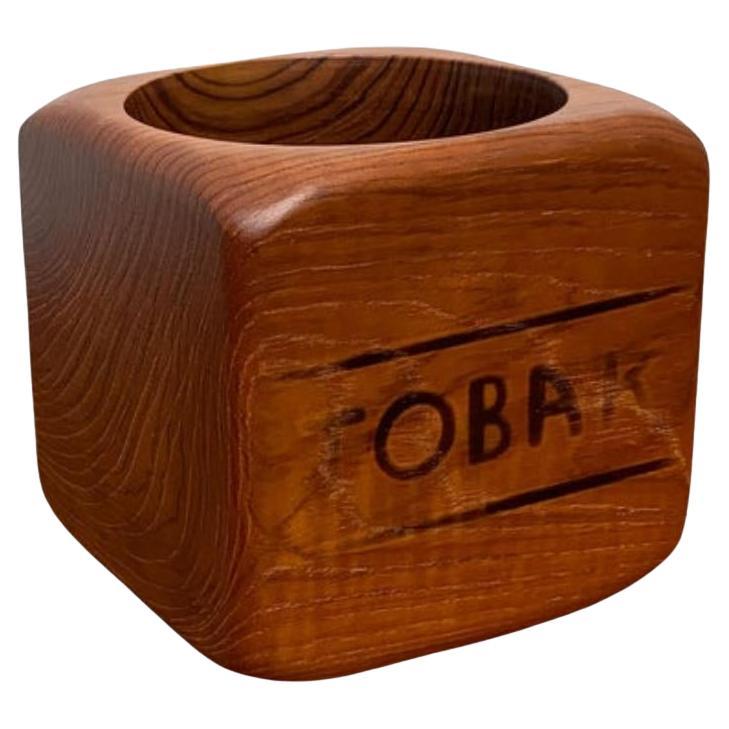Ciotola a forma di scatola in teak Tabacco Tobak svedese di metà secolo di SOWE Svestad, anni '60 in vendita