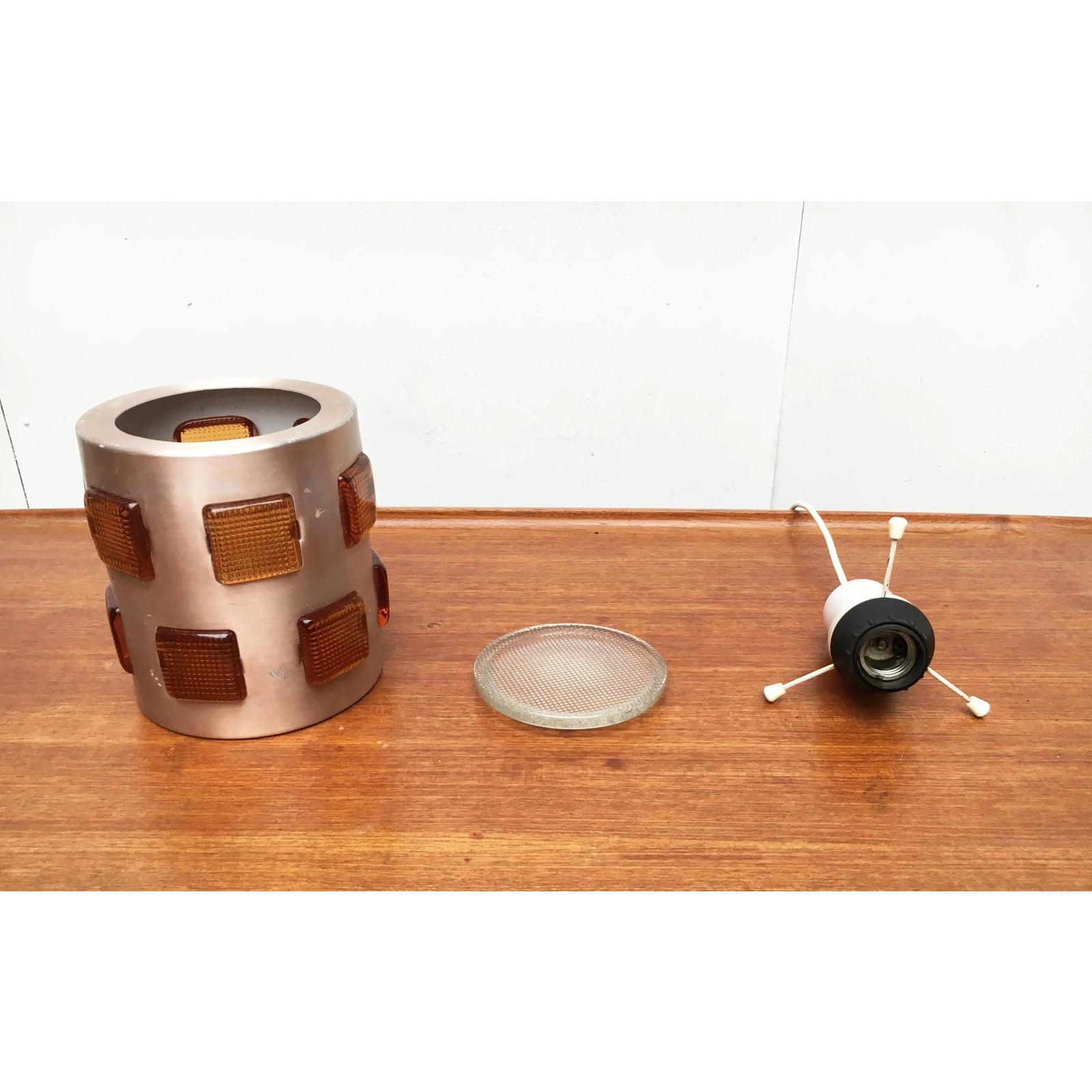 Schwedische Mid-Century-Pendelleuchte aus Glas und Metall, 1960er Jahre im Angebot 5