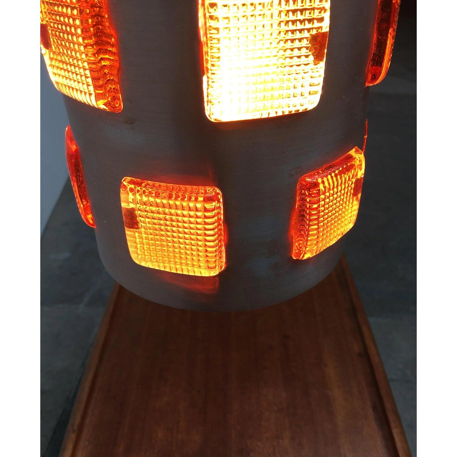 Schwedische Mid-Century-Pendelleuchte aus Glas und Metall, 1960er Jahre (20. Jahrhundert) im Angebot