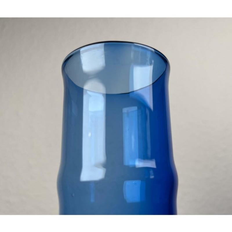 Vaso di bambù in vetro svedese di metà secolo di Aseda, Svezia, anni '60 in vendita 4