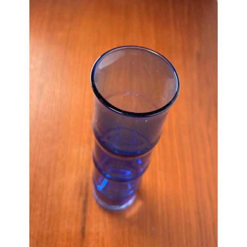 Vaso di bambù in vetro svedese di metà secolo di Aseda, Svezia, anni '60 in vendita 1