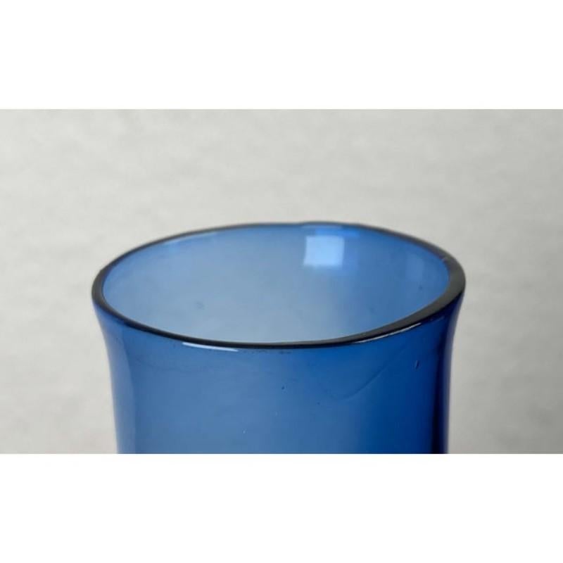 Vaso di bambù in vetro svedese di metà secolo di Aseda, Svezia, anni '60 in vendita 2