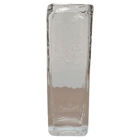 Vaso di vetro svedese di metà secolo, anni '60