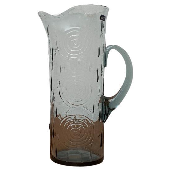 Caraffa in vetro svedese di metà secolo di Björkshult, anni '60 in vendita