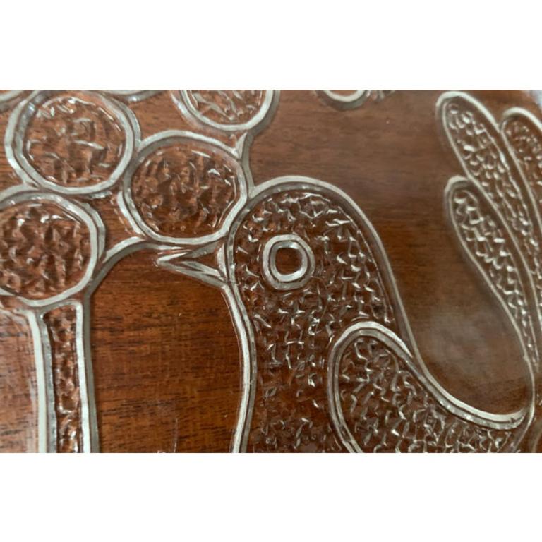 Plato de cristal sueco de mediados de siglo de Kosta Boda, años 60 Moderno de mediados de siglo en venta