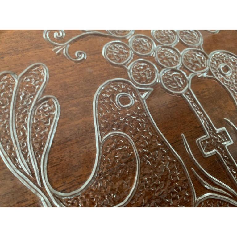 Plato de cristal sueco de mediados de siglo de Kosta Boda, años 60 Sueco en venta