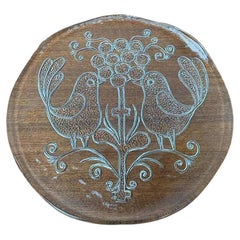 Mid-Century Swedish Glass Plate from Kosta Boda, 1960s