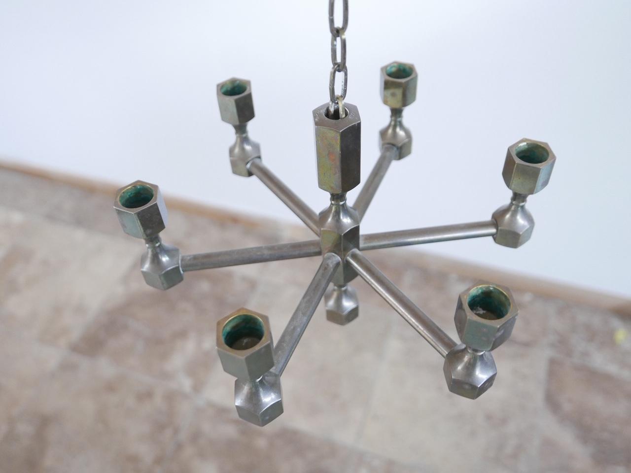 Midcentury Swedish Hanging Candelabra In Good Condition In London, GB