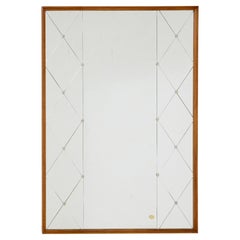 Mid century Swedish harlequin wall mirror by Kristall Asarum