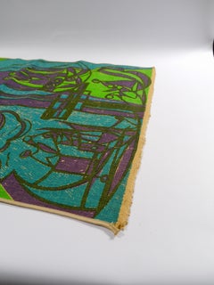 Midcentury Swedish Jute Wall Tapestry