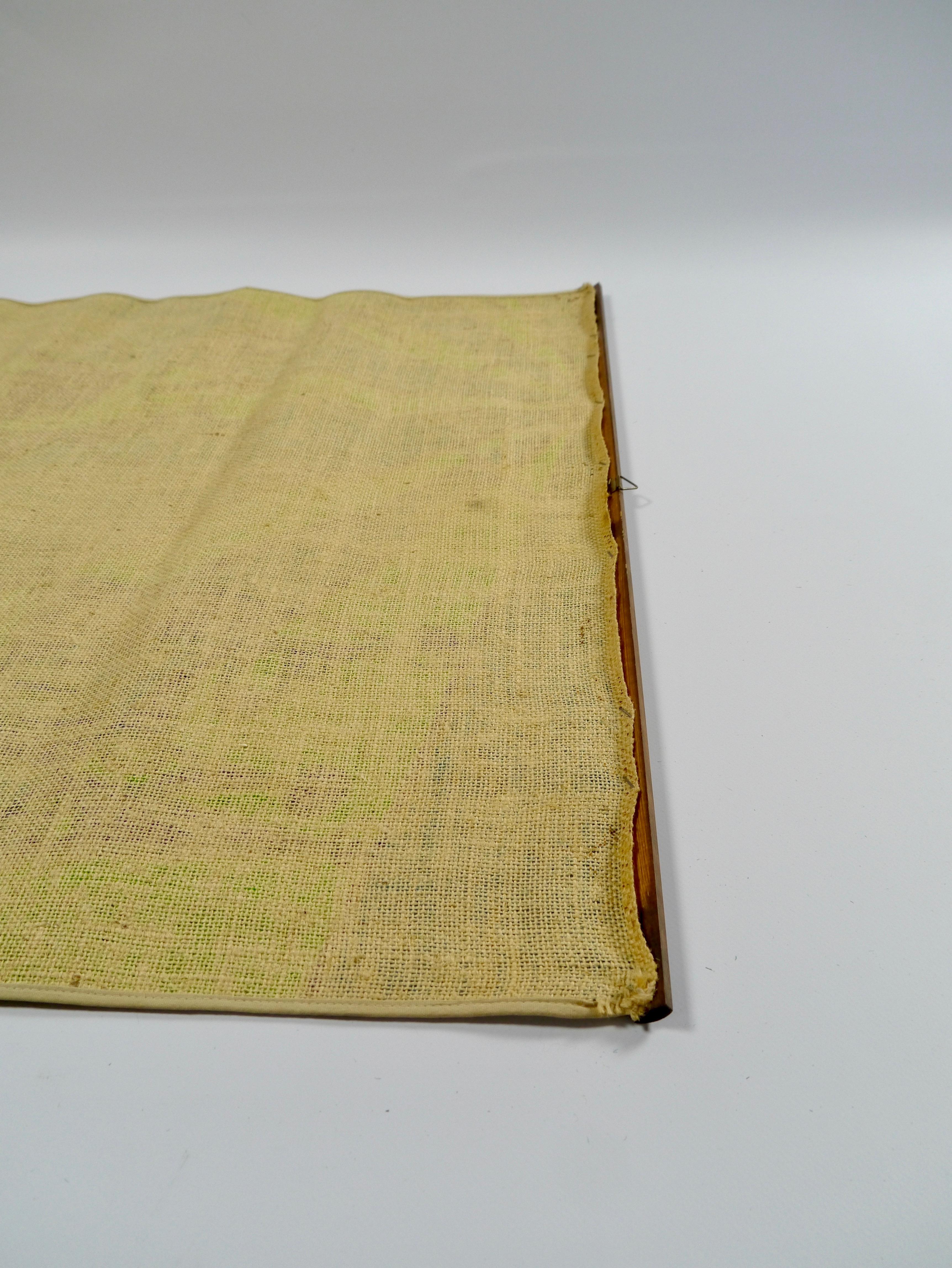 20th Century Midcentury Swedish Jute Wall Tapestry For Sale
