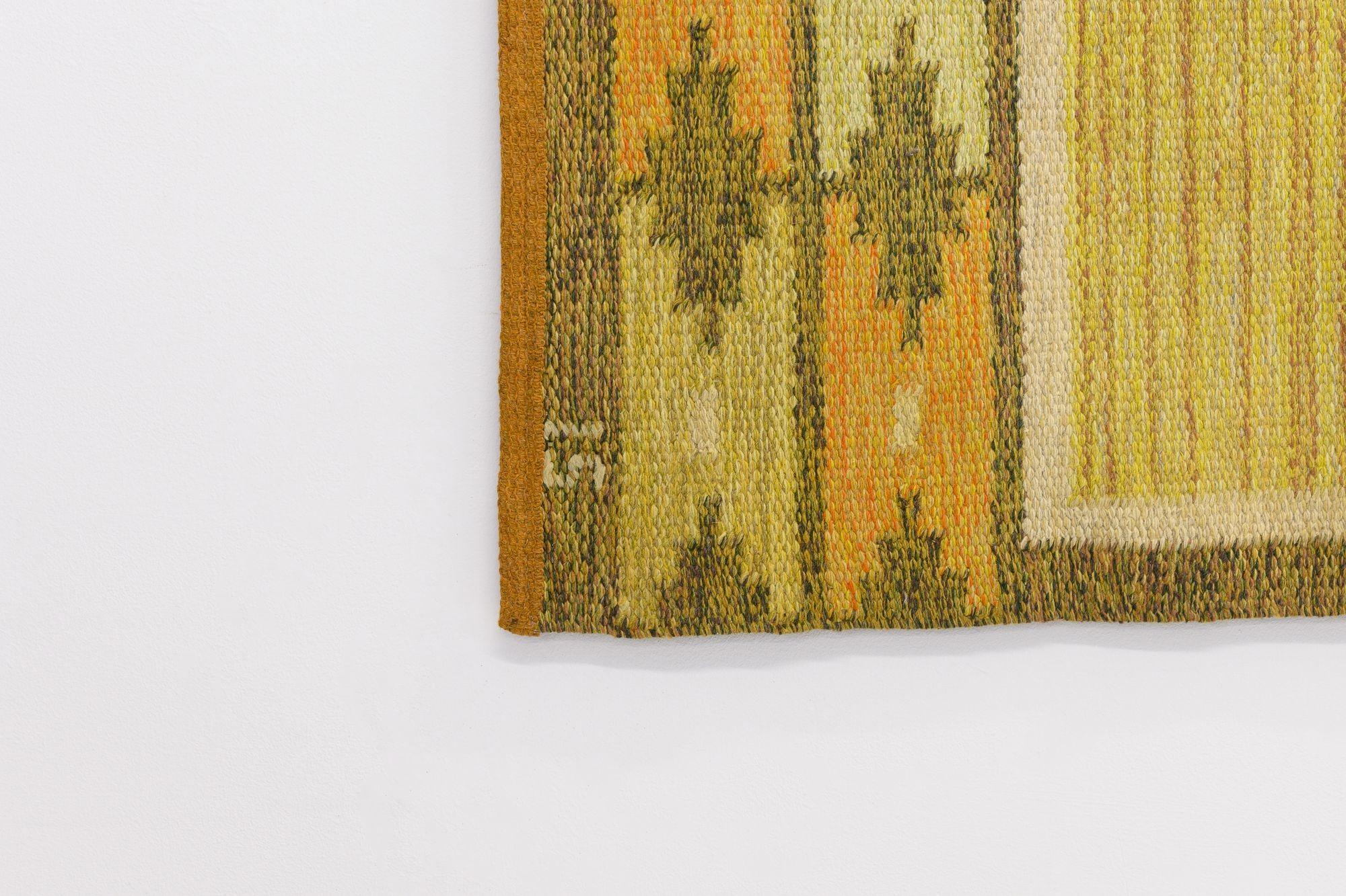 Metà XX secolo Kilim svedese di metà secolo di IS in vendita