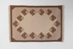 Mid-Century Swedish Kilim in Browns