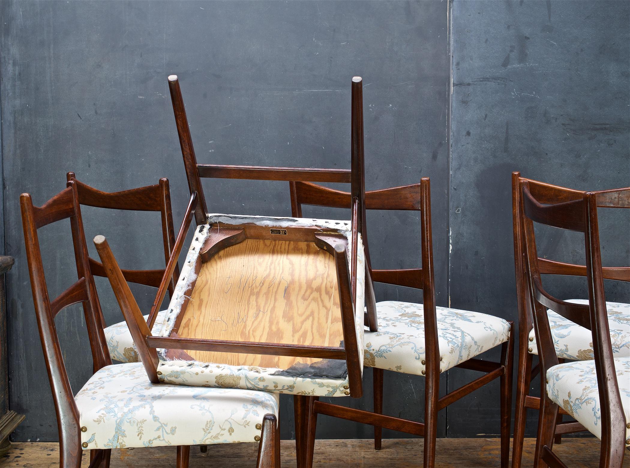Beech Midcentury Swedish Ladderback Ekselius Dining Chairs Scandinavian Farmhouse