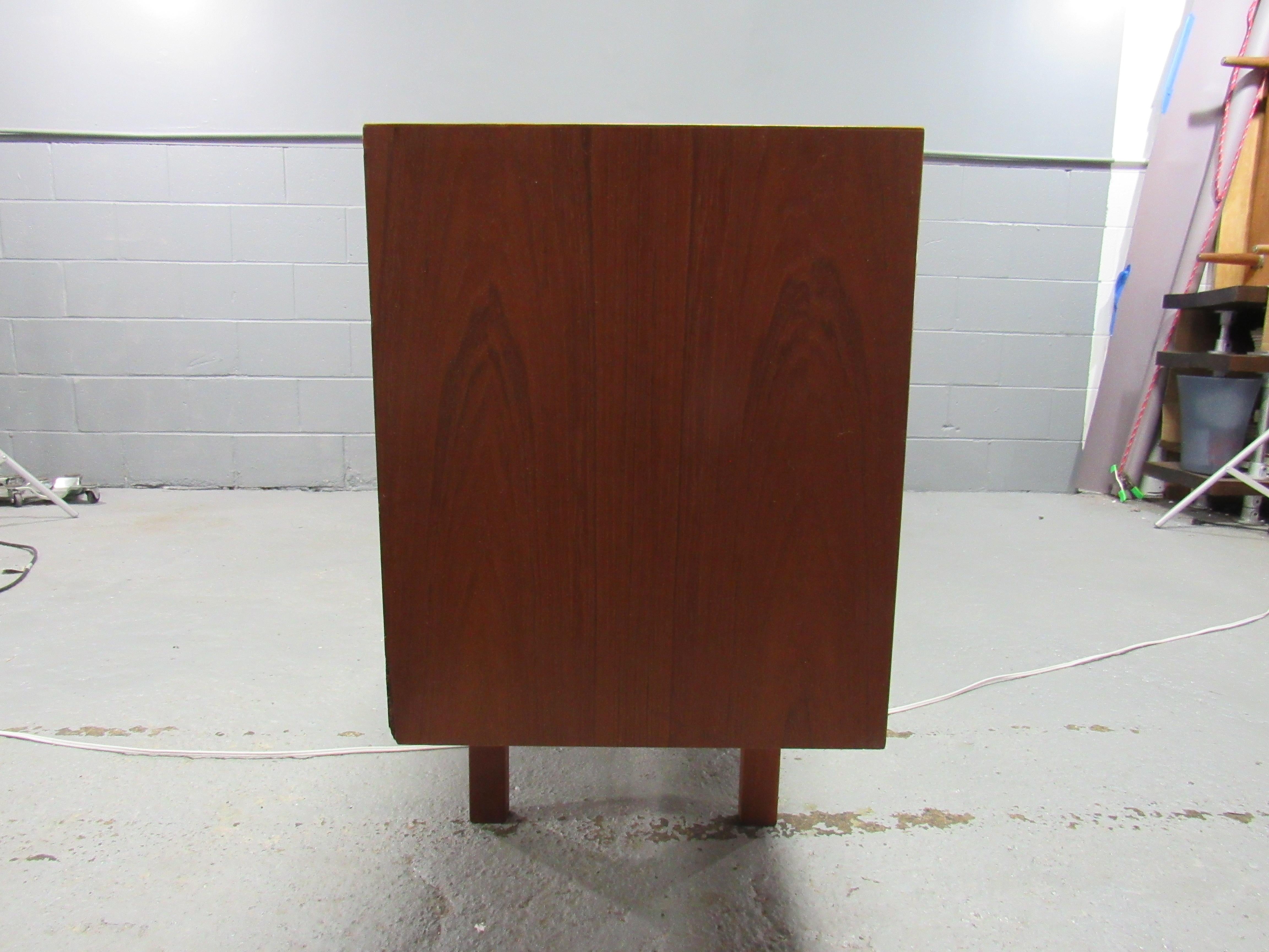 Midcentury Swedish Long Sideboard Credenza by Nils Jonsson for Hugo Troeds In Good Condition In Belmont, MA