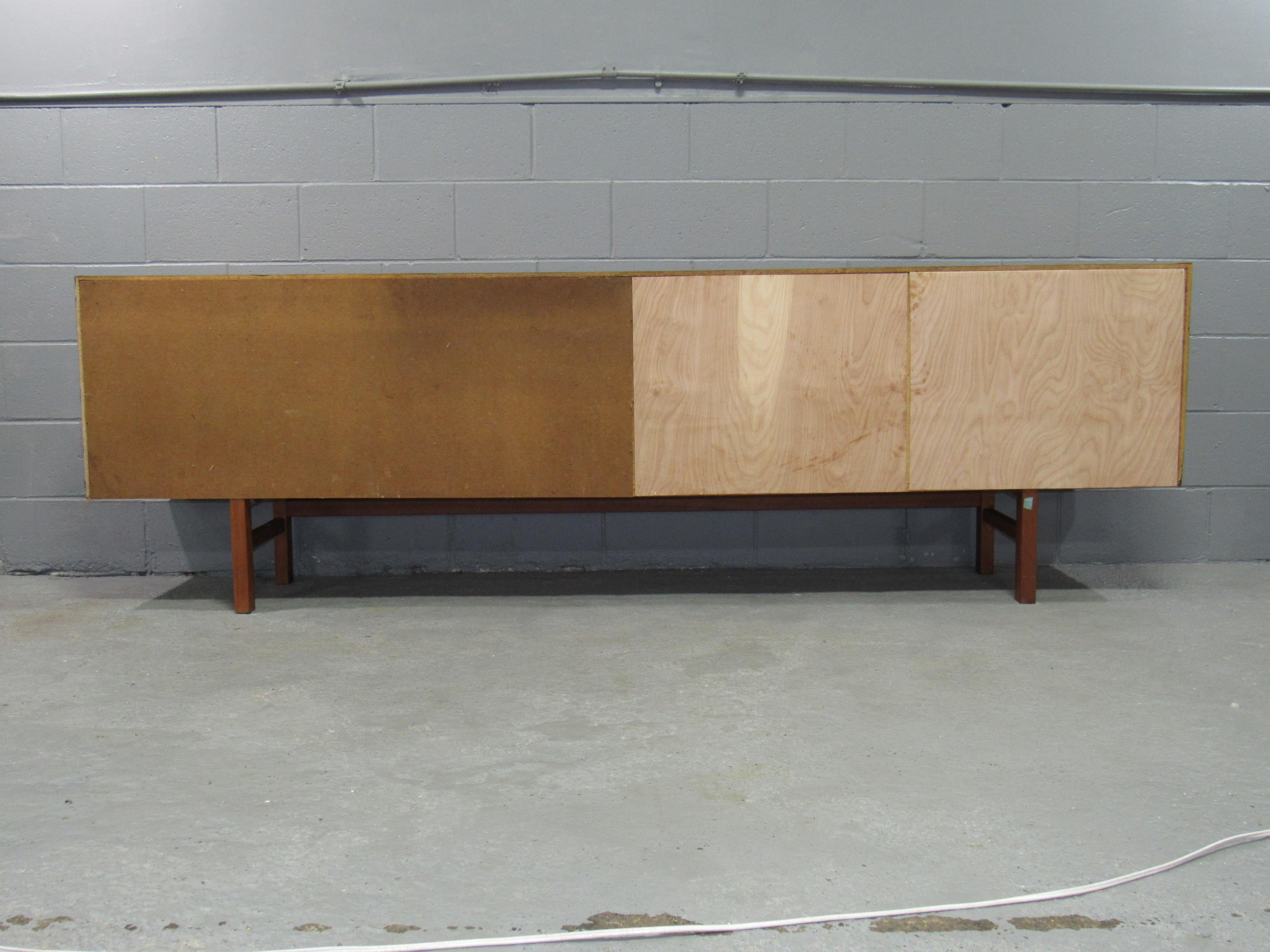 Mid-20th Century Midcentury Swedish Long Sideboard Credenza by Nils Jonsson for Hugo Troeds