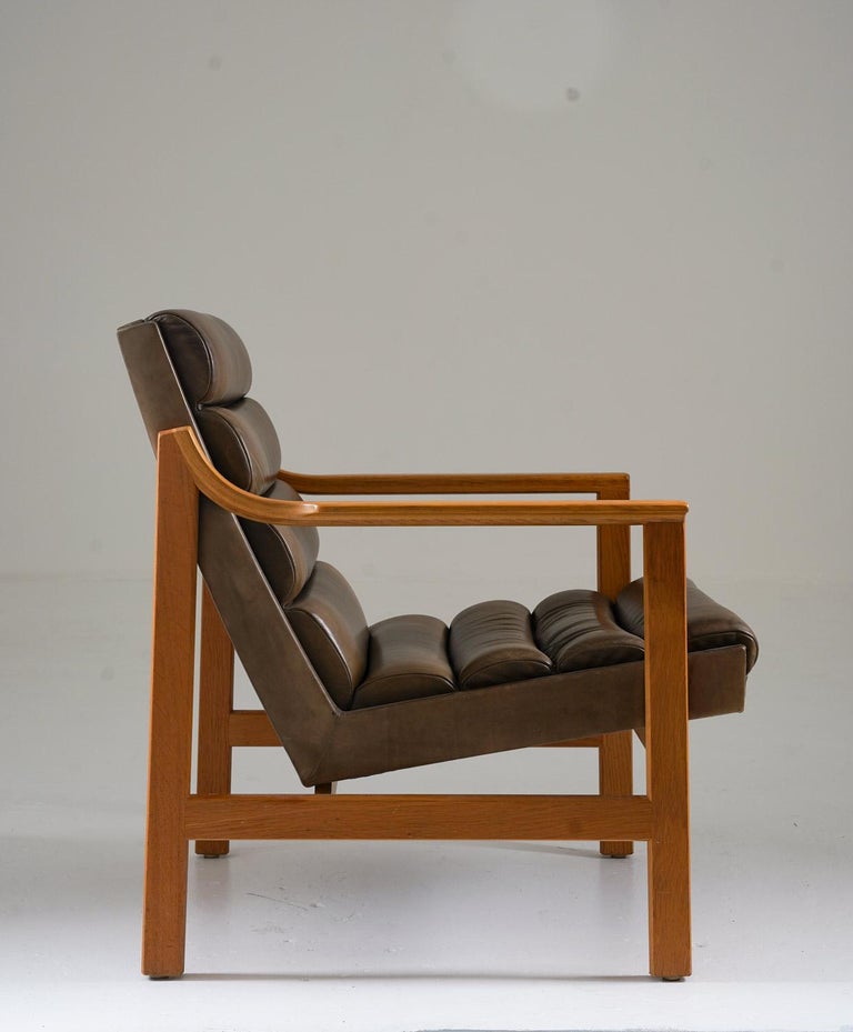 Mid-Century Swedish Lounge Chairs by Karl-Erik Ekselius for JOC Vetlanda In Good Condition For Sale In Karlstad, SE