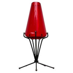 Mid-Century Swedish Metal and Glass Lantern Candleholder, 1960s