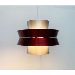 Mid-Century Swedish Metal Pendant Lamp by Carl Thore for Granhaga