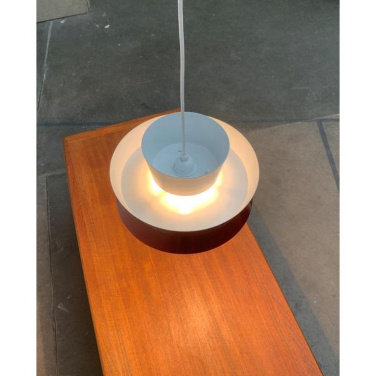 20th Century Mid-Century Swedish Metal Pendant Lamp by Carl Thore for Granhaga For Sale