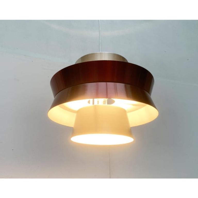 Mid-Century Swedish Metal Pendant Lamp by Carl Thore for Granhaga For Sale 3