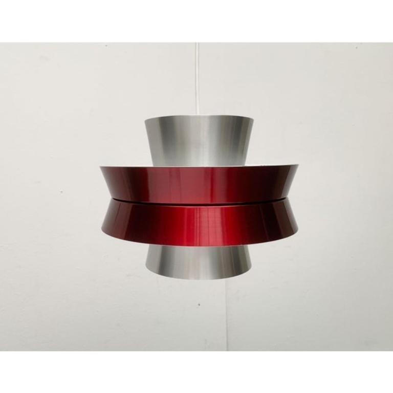Mid-Century Swedish Metal Pendant Lamp by Carl Thore for Granhaga For Sale 4
