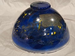 Mid-Century Swedish Modern Art Glass Dish Bowl by Bertil Vallien for Kosta Boda