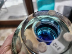 Mid-Century Swedish Modern Art Glass Footed Bowl by Goran Warff for Kosta Boda