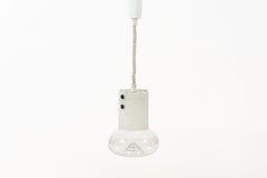 Mid Century Swedish Modern Glass Pendant Lamp by Orrefors