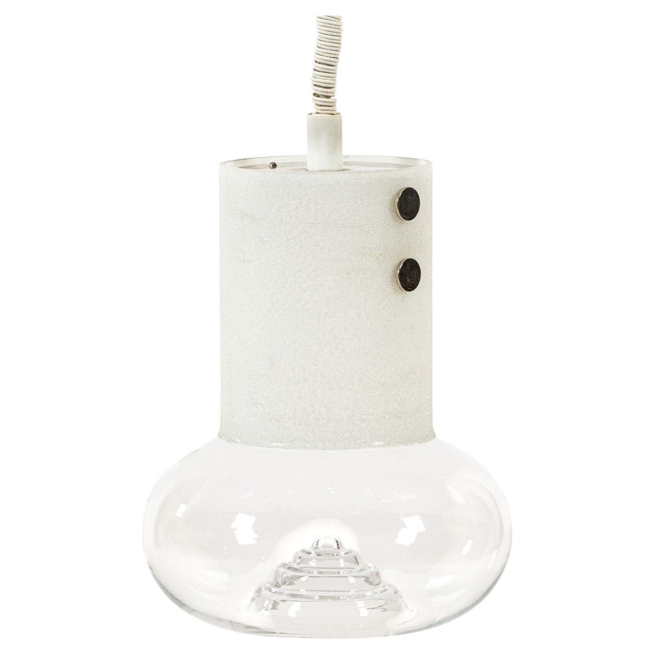 Mid Century Swedish Modern Glass Pendant Lamp by Orrefors