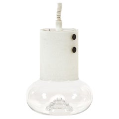 Mid Century Swedish Modern Glass Pendant Lamp by Orrefors