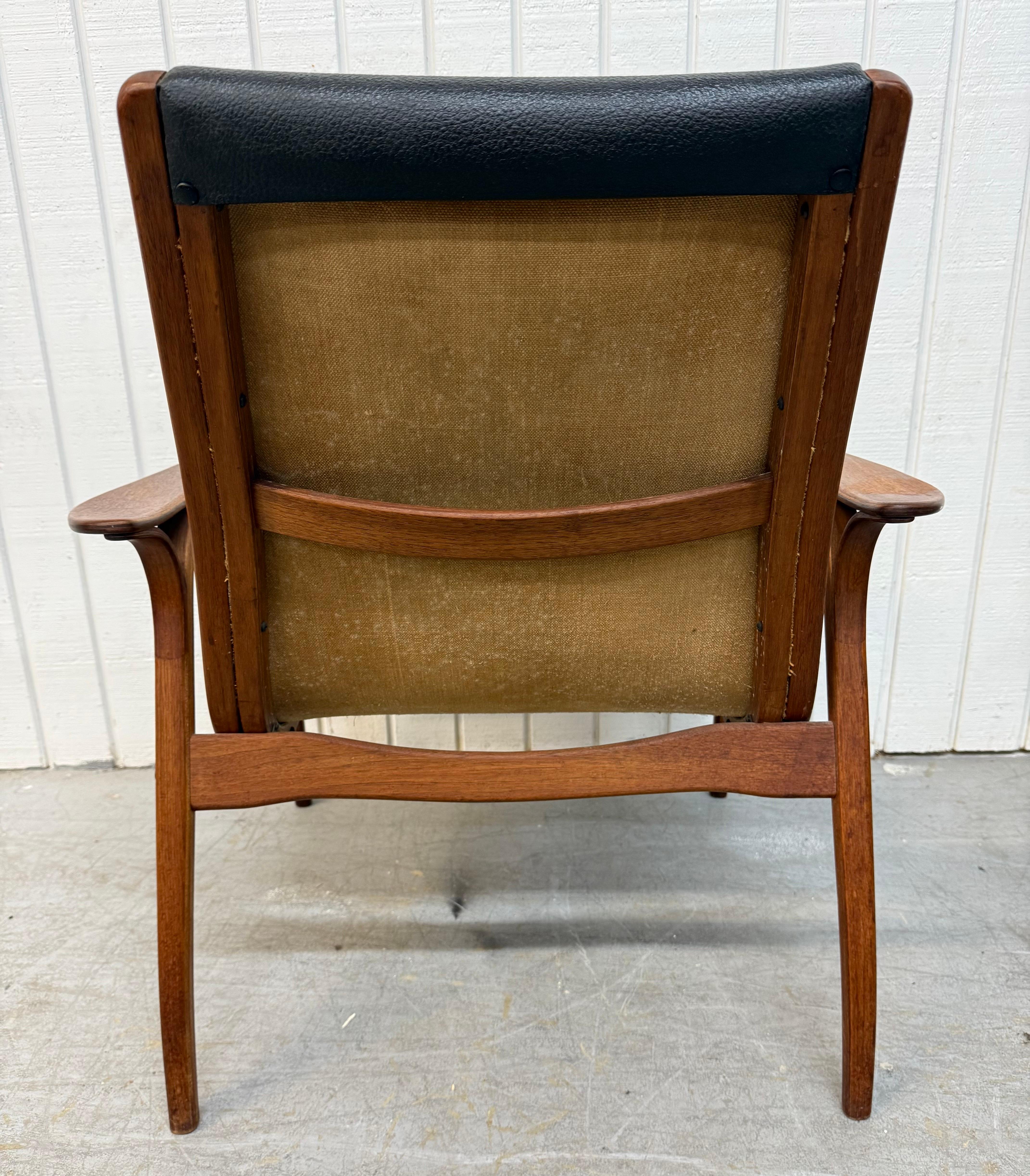 Mid-Century Swedish Modern Lamino Walnut Lounge Chairs - Set of 2 For Sale 1