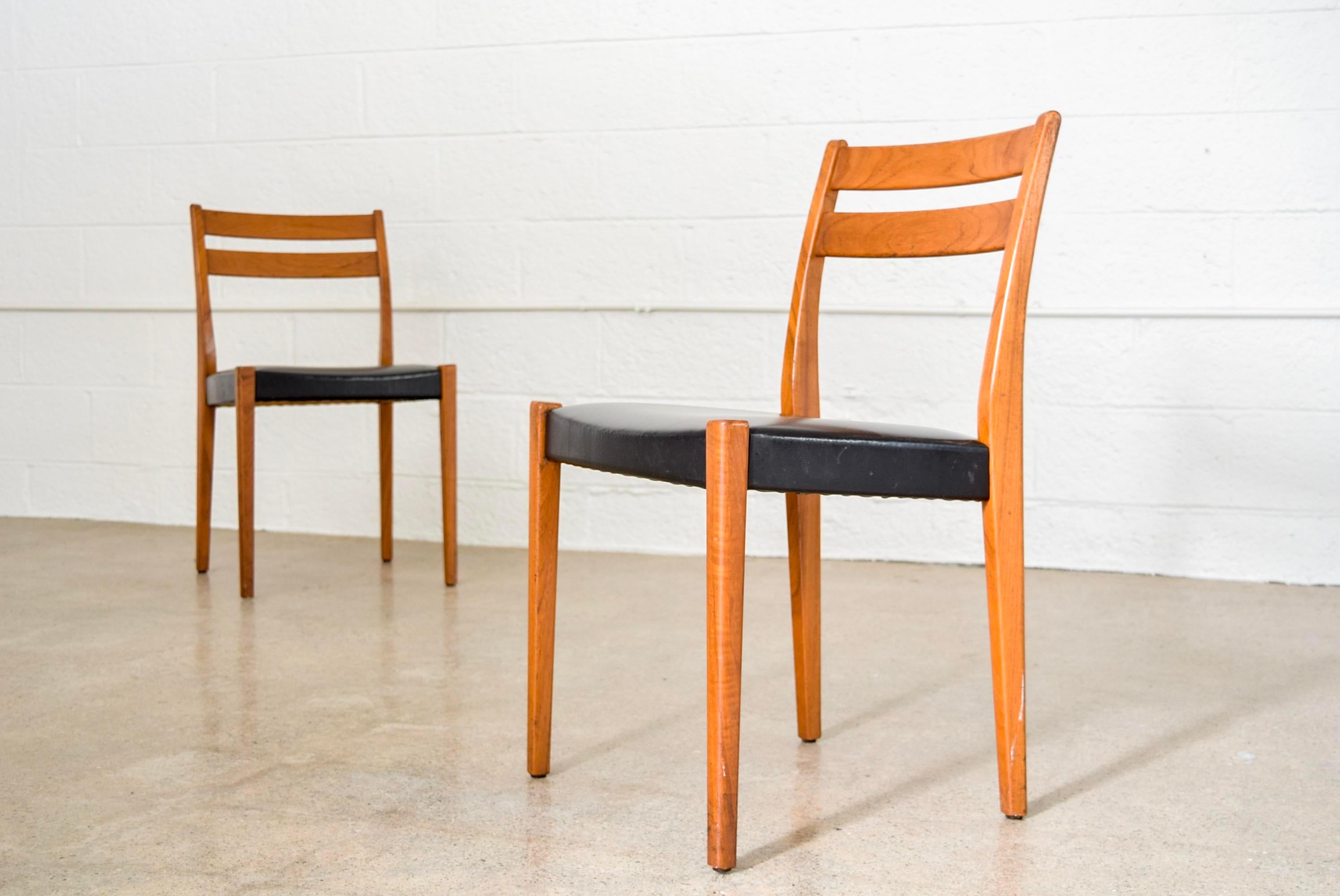 Mid-Century Modern Midcentury Swedish Modern Svegards Markaryd Dining Chairs, 1960s, Set of 4 For Sale