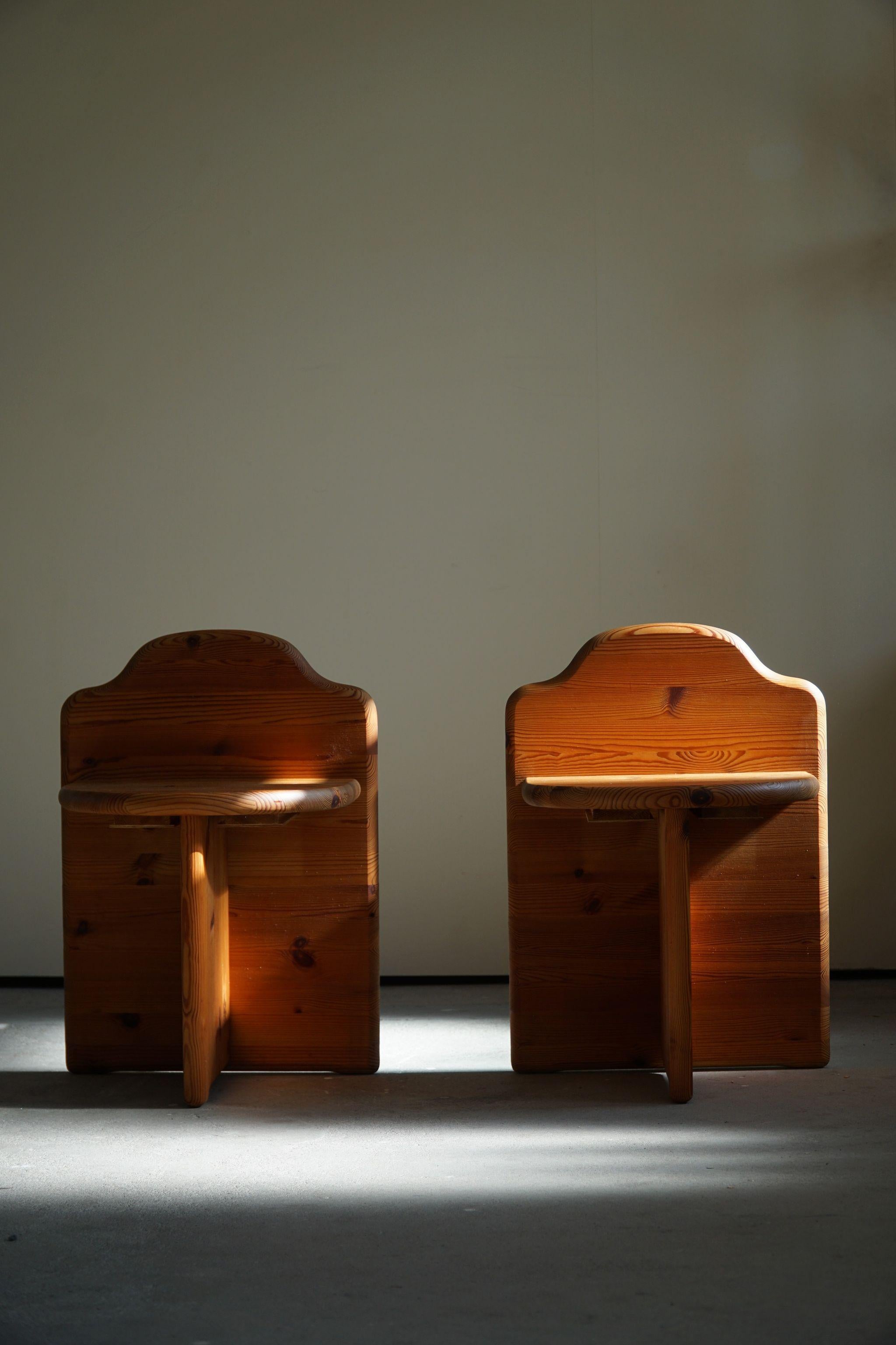 Mid Century Swedish Night stands in Pine, in Style of Axel Einar Hjorth, 1950s 5