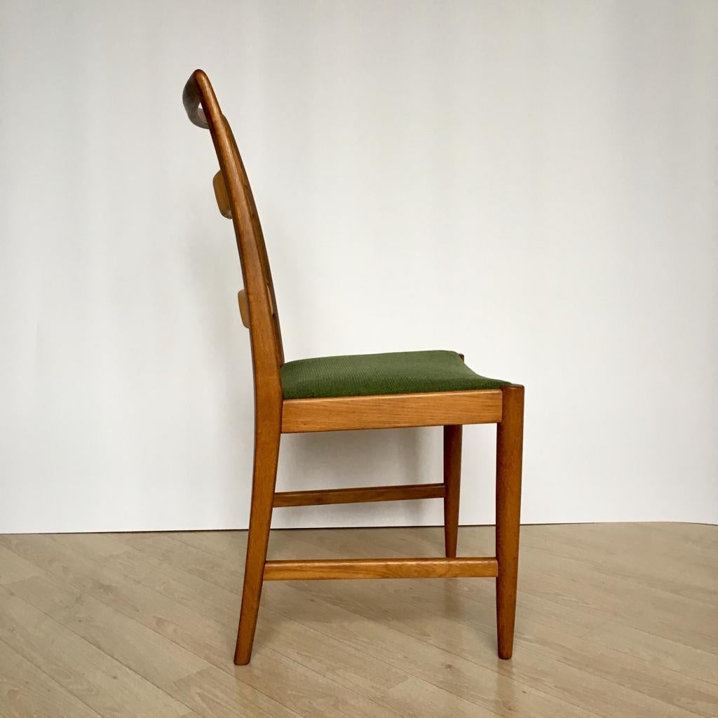 Midcentury Swedish Oak Chairs by Bertil Fridhagen for Bodafors, Set of 4, 1961 im Angebot 3