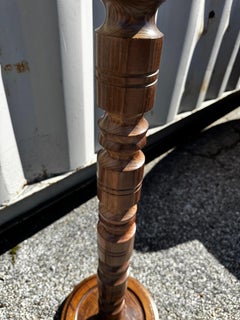 Lampadaire en chêne suédois du milieu du siècle